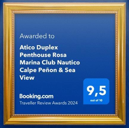 Ferienwohnung Atico Duplex Penthouse Rosa Marina Club Nautico Calpe Penon Sea View Exterior foto